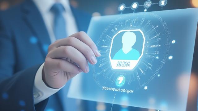 디지털 배지가 링크드인 프로필에 추가되고 검증되는 애니메이션 그래픽